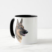 Mok hoofdstudie van Shepherd Dog (Voorkant links)