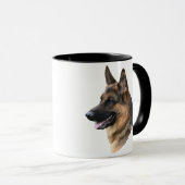 Mok hoofdstudie van Shepherd Dog (Voorkant rechts)