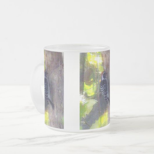 Mok - houtpecker (Voorkant links)