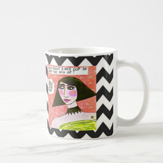 MOK-HOW OVER EEN NICE KUPPEN VAN DE HULP omhoog Koffiemok (Rechts)