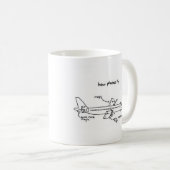 mok "How Planes Fly" koffie (Voorkant rechts)
