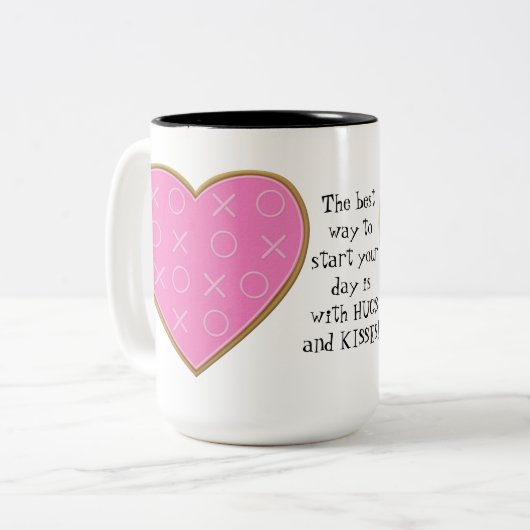 Mok Hugs en Kisses (Voorkant links)
