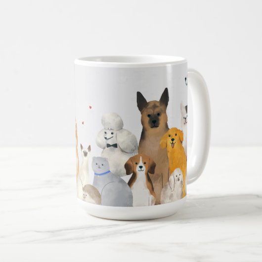 Mok huisdieren, honden en katten (Voorkant rechts)