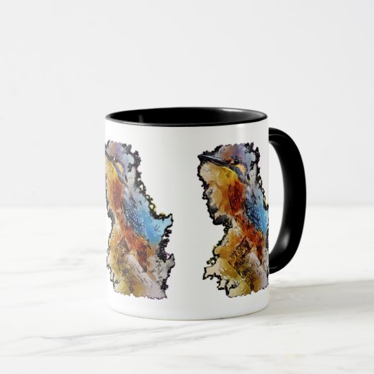 Mok Humming Bird Gem Bee Emerald Brilliant Topaz (Voorkant rechts)