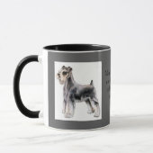 Mok Humoureuze mini Schnauzer en koffie (Links)