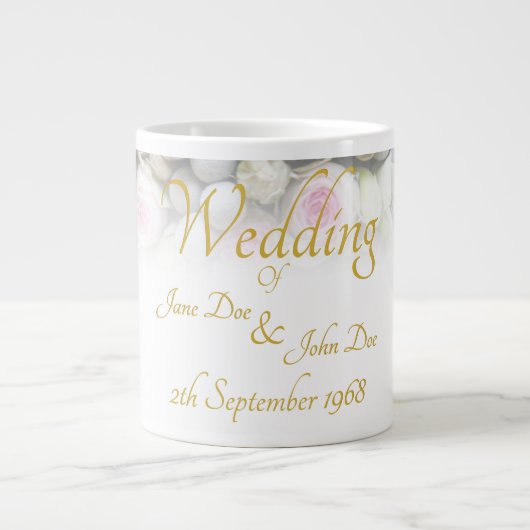 Mok huwelijk - bruid met kleurrijke bruiloft (Voorkant)