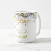 Mok huwelijk - bruid met kleurrijke bruiloft (Voorkant rechts)