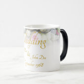 Mok huwelijk - bruid met kleurrijke bruiloft (Voorkant rechts)