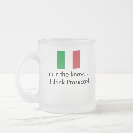 Mok: I Drink Prosecco Matglas Koffiemok (Links)