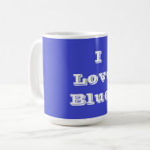 Mok I Love Blue (Voorkant links)