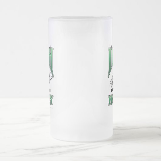 Mok Iers Hockey Frosted Glass Beer (Center)
