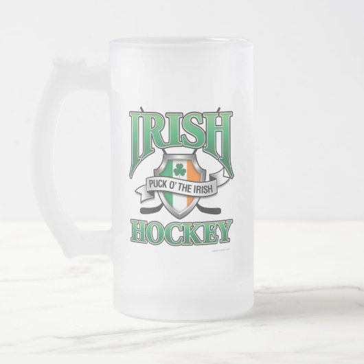 Mok Iers Hockey Frosted Glass Beer (Links)
