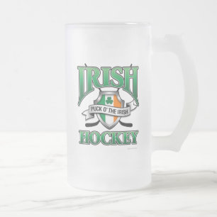 Mok Iers Hockey Frosted Glass Beer