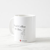 mok "Ik en koffie" (Voorkant links)