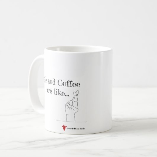 mok "Ik en koffie" (Voorkant links)