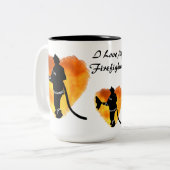 mok "Ik hou van mijn brandweerman" (Voorkant links)