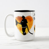 mok "Ik hou van mijn brandweerman" (Links)