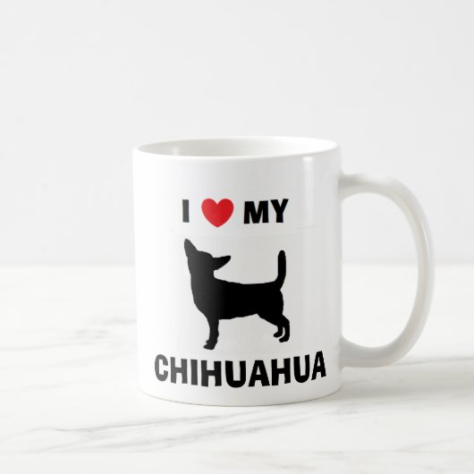 mok "Ik hou van mijn Chihuahua" (Rechts)