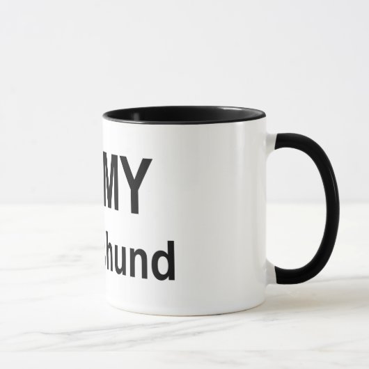 Mok - Ik hou van mijn dachshund (Rechts)