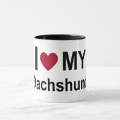 Mok - Ik hou van mijn dachshund (Midden)