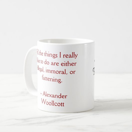 mok "Illegale, onmorele en fattende" (Voorkant links)