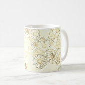 Mok in crème en witte koffie (Voorkant rechts)