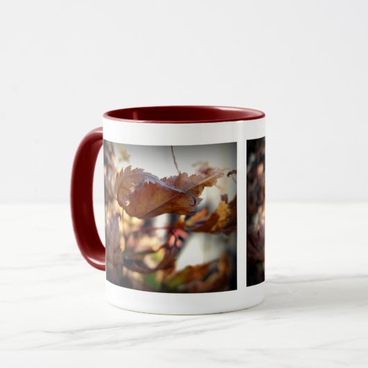 Mok in de herfst Leaf (Voorkant links)