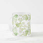 Mok in de Zwitserse bergen Edelweiss-bloem (Voorkant links)