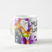 mok in haar handen, hart in haar poten (Voorkant links)