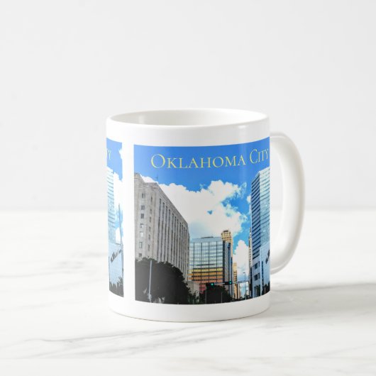 Mok in het centrum van de stad Oklahoma City Coffe (Voorkant rechts)