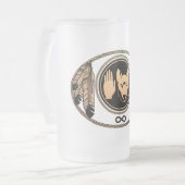 Mok in het wild van Wolf Beer Art Stein Mok (Voorkant links)