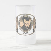 Mok in het wild van Wolf Beer Art Stein Mok (Center)