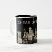 Mok in zwart-wit. (Voorkant links)