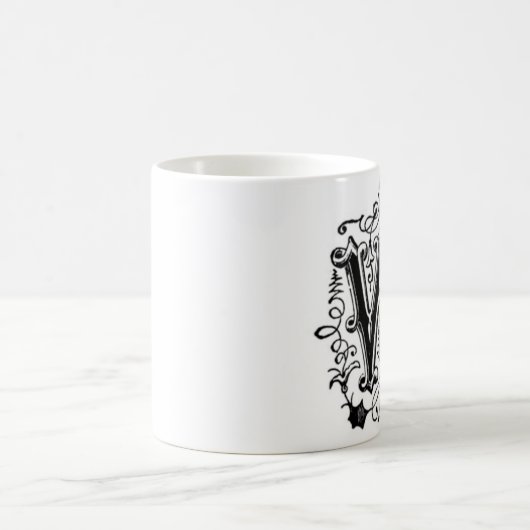 Mok initiaal - letter W (Center)