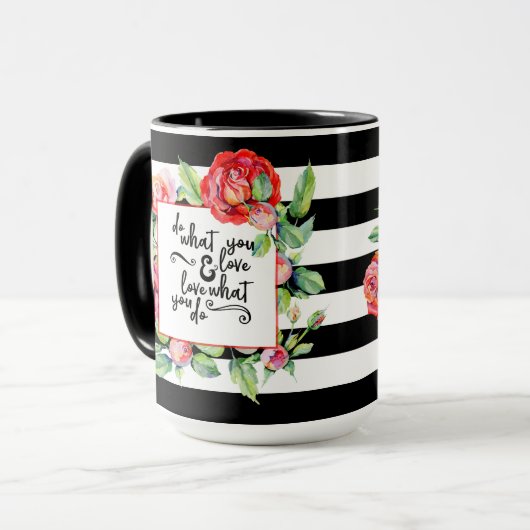 Mok Inspirerend prijsopgave - doe wat u van Rozen  (Voorkant links)