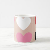 Mok is geschapen met kleurrijke harten. (Center)