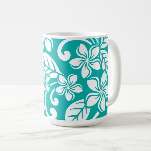 MOK ISLAND PLUMERIA (TURQUOISE) (Voorkant rechts)