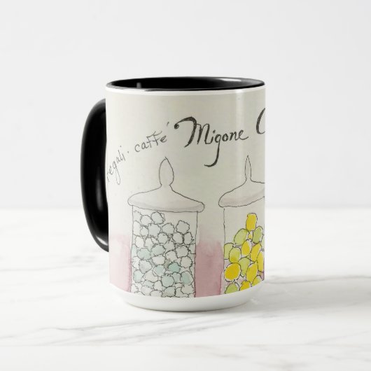 Mok: Italiaans snoep Mok (Voorkant links)