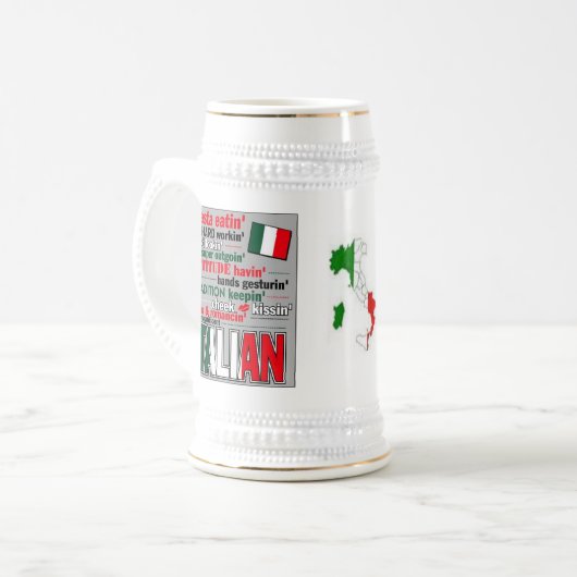 Mok Italiaanse bier (Voorkant links)