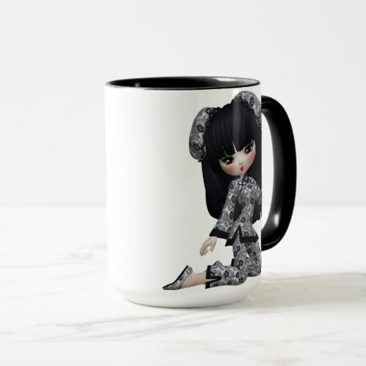 Mok Japanse meisjes (Voorkant rechts)