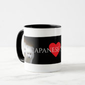 Mok Japanse Spitz Lover Coffe (Voorkant links)
