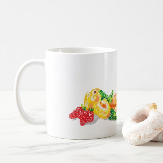 Mok : Japanse stekkers met aardbeien (Met donut)