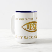 MOK JESUS FISH BLAC INTERIOR GOLD EMBLEM ON WHI (Voorkant links)