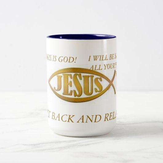 MOK JESUS FISH BLAC INTERIOR GOLD EMBLEM ON WHI (Center)