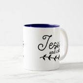 Mok Jezus en koffie personaliseren (Voorkant rechts)