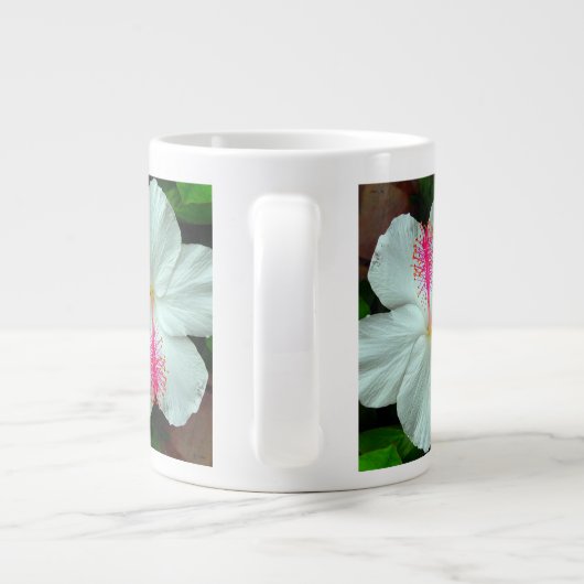 Mok, Jumbo 20 oz., Hawaiian Hibiscus Tapestry Grote Koffiekop (Achterkant)