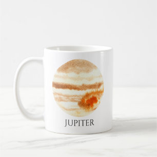 Mok Jupiter Planet Waterverf