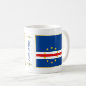 Mok Kaapverdische vlag + kaart (Voorkant rechts)