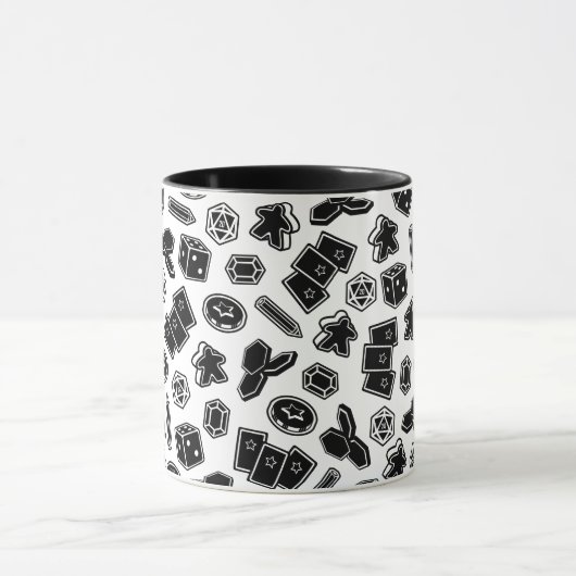 Mok kaartspelpatroon (Midden)