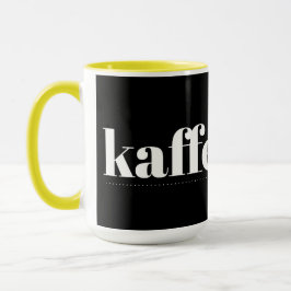 Mok Kaffesugen Black en Yellow